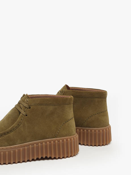 Enkelhoge Derby Veterschoenen Uit Leder Clarks Groen women 26183872 ander zicht 2